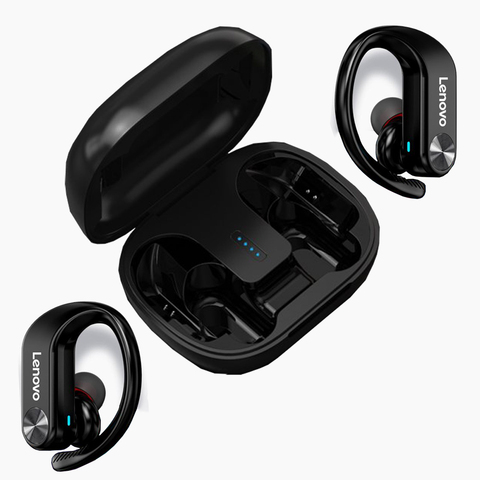 Lenovo-auriculares inalámbricos LP7 con TWS, cascos con Bluetooth, graves, micrófono, deportivos, resistentes al agua, IPX5, con cancelación de ruido ► Foto 1/6