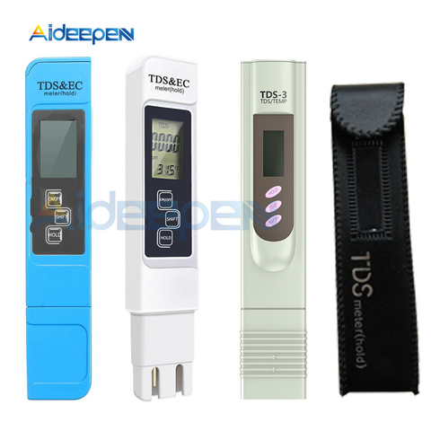 TDS EC medidor TDS-3 probador de temperatura pluma 3 en 1 función conductividad herramienta de medición de calidad del agua TDS & EC Tester 0-9990ppm ► Foto 1/6