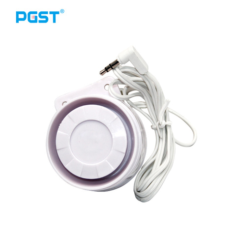 PGST-altavoz de sirena con cable, Conector de 3,5mm para sistema de alarma inalámbrico, seguridad del hogar, PG107, PG106, PG105, PG103 ► Foto 1/4