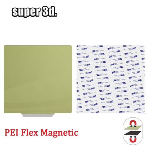 Hoja de acero PEI preaplicada para impresora 3D, muelle de extracción, 220x220, 235x235, 310x310mm, pegatina magnética flexible, cama caliente, nueva actualización ► Foto 1/6