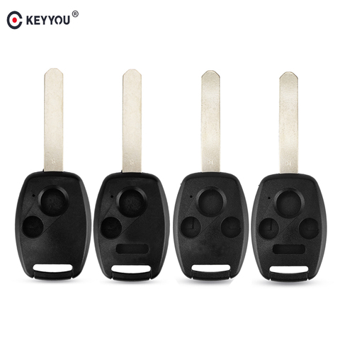 KEYYOU-Funda de mando a distancia de 10x, 2/3/4 botones, para HONDA, nuevo, CRV, para coche CIVIC ► Foto 1/6