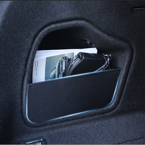 Maletero de coche lado organizador de almacenamiento de tronco de almacenamiento placa tabla accesorios para Audi A4 B8 B9 14-17 A3 13-20 Q3 accesorios de coche ► Foto 1/6