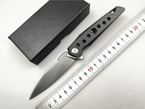 KESIWO KH13-cuchillo plegable abatible con rodamiento de bolas, cuchillo para acampar al aire libre, D2 Balde, mango de FC, cuchillo táctico EDC de supervivencia ► Foto 1/6