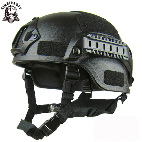 Casco táctico rápido MICH2000 Airsoft, calidad ligera, para exteriores, equipo de protección para montar, seguridad deportiva ► Foto 1/6