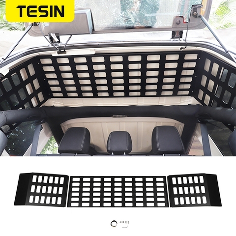 Estante de almacenamiento grande para maletero de coche, soporte multifunción de aleación de aluminio para Jeep Wrangler JK 2007-2017, accesorios interiores de 4 puertas ► Foto 1/6