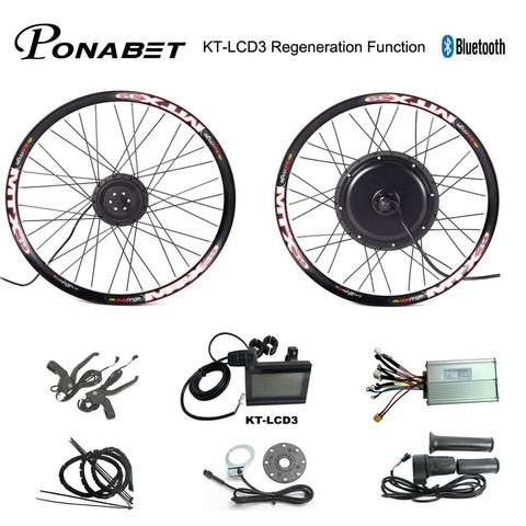 Kit de conversión de rueda de Motor Ebike 24 26 27,5 28 29 pulgadas 700C 36V 250W 48V 1000W 1500W bicicleta eléctrica delantera trasera Kit de rueda MTX ► Foto 1/6