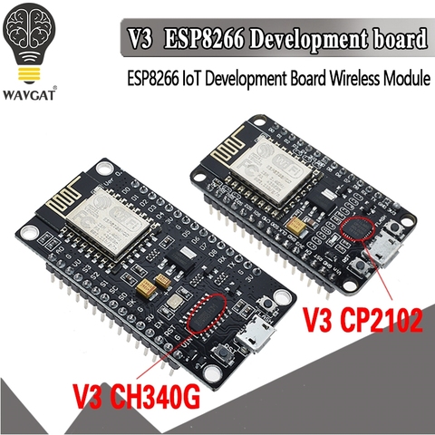 Módulo inalámbrico V3 NodeMcu, 4M, Bytes, Lua, WIFI, tablero de Internet de las cosas basado en ESP8266, ESP-12E para Arduino, Compatible con CH340/CP2102 ► Foto 1/6