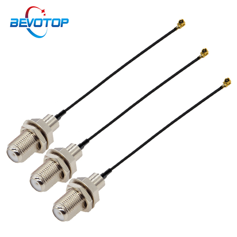 Uds F IPX Cable F hembra a uFL/u FL/IPX/IPEX-1 hembra Jack RF113 1,13 MM RF Pigtail Coaxial antena 3G de extensión de Cable Coaxial ► Foto 1/6