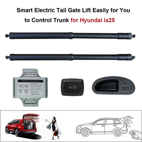 Elevador eléctrico para puerta trasera inteligente, fácil de controlar, compatible con Hyundai ix25, Hyundai, Creta, con Control remoto y botones ► Foto 1/6