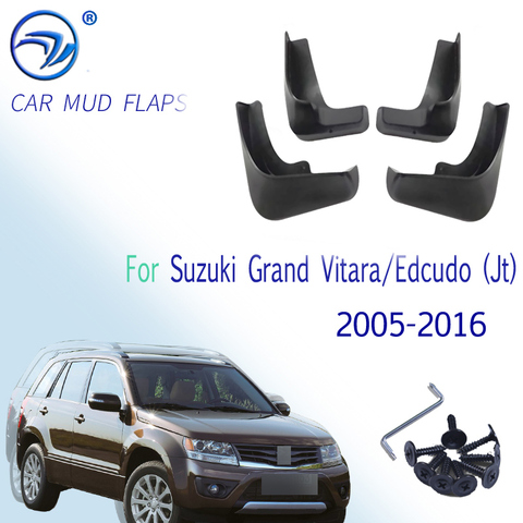 Guardabarros de coche para Suzuki Grand Vitara / Edcudo (JT), Juego de 4 unidades, guardabarros de coche, protectores contra salpicaduras, 2005, 2016, 2010, 2011, 2012, 2013, 2014 ► Foto 1/6