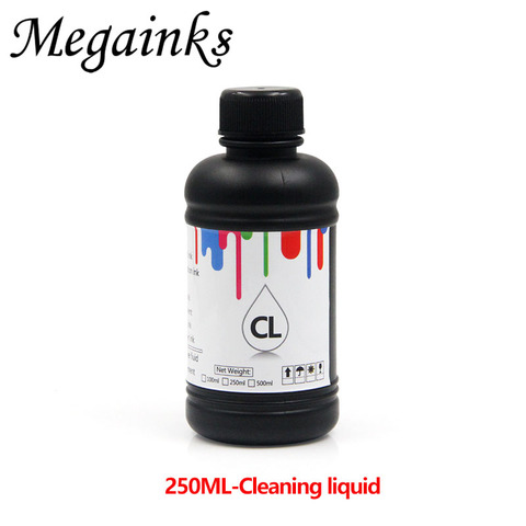 250 ml tinta UV líquido de limpieza para Roland Mimaki Mutoh impresoras cabezal y tubo solución de limpiador líquido kit 500 ml ► Foto 1/2