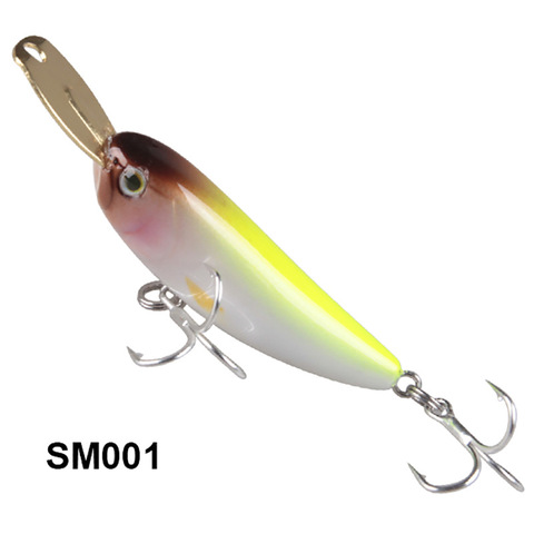 Difícil cebos hundir señuelo para pesca con lápiz Illex Riser cebo pequeño Metal labio Wobbler Jerkbait Minnow 40mm pesca bajo trucha ► Foto 1/6