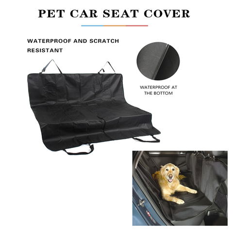 Protector para asiento de coche para perros tapete para cochecito de mascota plegable, impermeable, hamaca para perros pequeños, medianos y grandes, cojín de seguridad de asiento trasero para coche de viaje ► Foto 1/6