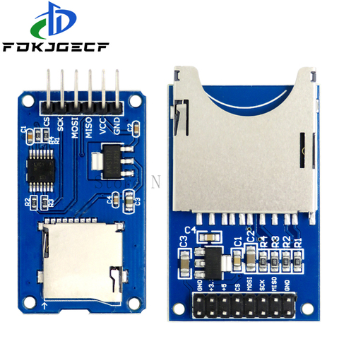 Tarjeta de expansión Micro SD, tarjeta Micro SD TF, módulo de protección de memoria SPI para Arduino ► Foto 1/5