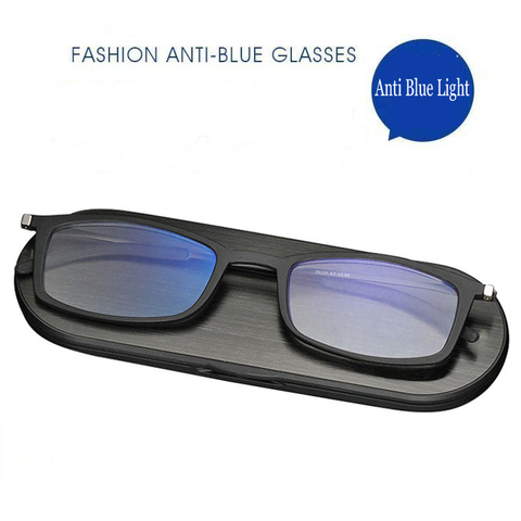 Gafas de lectura para hombres y mujeres, anteojos de marco Delgado, portátiles, rectangulares, Tr90, Funda magnética de aluminio, plegables, presbicia ► Foto 1/6