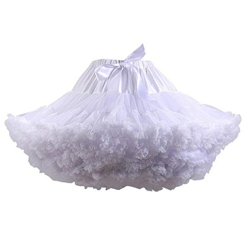 Enaguas para niña y mujer, falda interior de crinolina para boda, para fiesta, tutú de Ballet blanco, azul y negro, novedad ► Foto 1/2