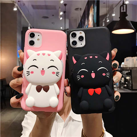 Funda suave de silicona con dibujos animados 3D para Xiaomi Redmi 9A 5A 4A 6A 7A 8A 5 Plus 6 7 8 9 9C S2 Go K20 K30 Pro, funda de teléfono ► Foto 1/5