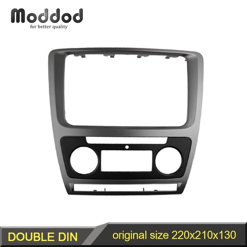 Fascia de Radio 2 Din para Skoda Octavia, equipo de montaje de Panel de Audio estéreo, Kit de tablero, adaptador de molduras de Marcos ► Foto 1/6