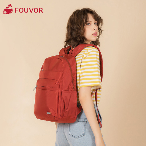 Fouvor-mochila de lona Oxford para mujer, morral pequeño de viaje, de negocios, sencillo y versátil, 2800-14 ► Foto 1/5