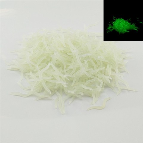 60 uds 4cm de pesca de simulación luminosa olor señuelo de lombriz de tierra señuelo suave para pesca rojo blanco gusanos Isca Artificial Accesorios ► Foto 1/6