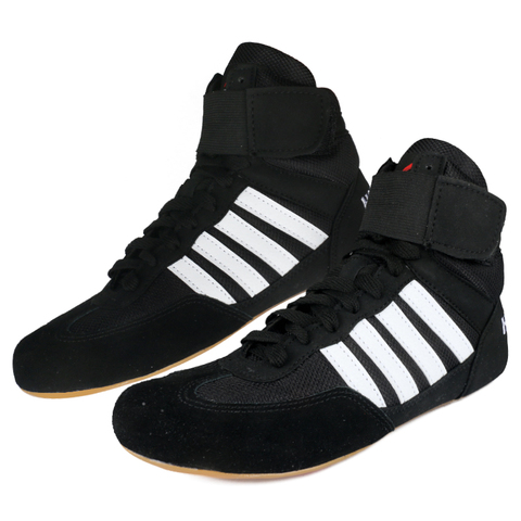 GINGPAI-zapatos de boxeo profesionales para hombre, zapatillas de lucha transpirables de entrenamiento de boxeo, suela de goma, deportivas duraderas ► Foto 1/6