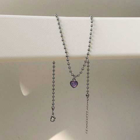 Kpop-collar de cadena con colgante de cuenta de corazón colgante para mujer, cadena con colgante de cuento de corazón con diseño de Hada, regalo gótico para Joyería de Halloween, 2022 ► Foto 1/6