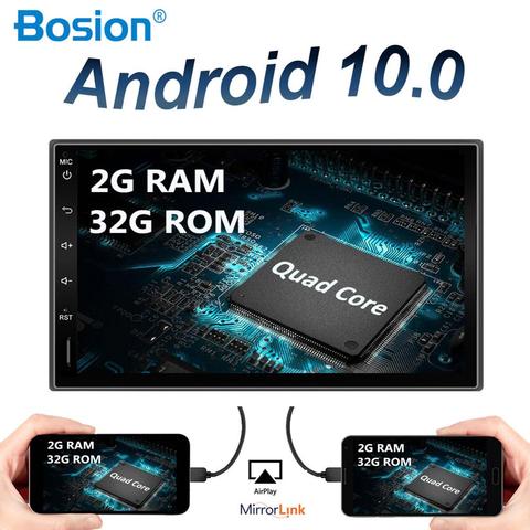 Radio con GPS para coche, reproductor con Android 10,0, 2 Din, Audio estéreo, Universal, mapa de cámara gratis, AUX, RDS, cuatro núcleos, 2 GB de RAM + 32 GB de ROM ► Foto 1/6