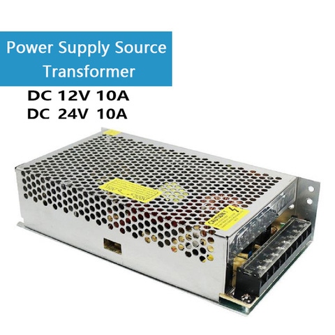 Transformador de fuente de alimentación para tira Led actuador lineal de motor, AC 110V 220V a DC 12V/24V 10A 120W ► Foto 1/6