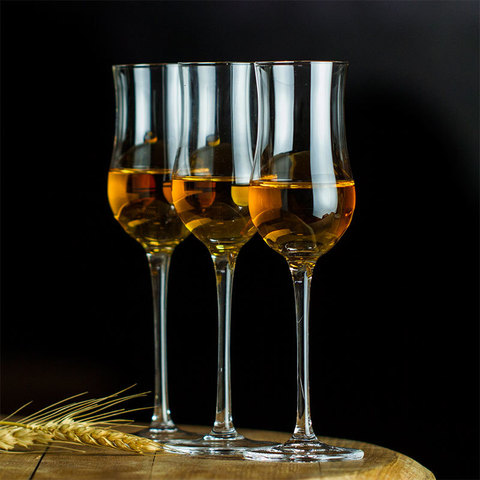 Nicho de forma de tulipán Whisky coñac copa de coñac XO licor Copa disparó Copita husmeando de vidrio para vino experto Sommelier Chateau ► Foto 1/5