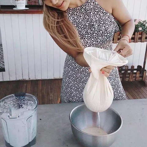 7 tamaños práctica comida tuerca de té de la leche de jugo de fruta de café vino de malla de Nylon neto cepa hierba bolsa de filtro de líquido accesorios de cocina ► Foto 1/5