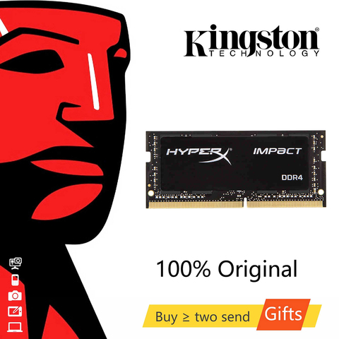 Kingston-memoria interna para portátil HyperX Impact, 8GB, 16GB, DDR4, 2666MHz, CL15 SODIMM, 1,2 V, 260 Pines, 32G, 3200MHz ► Foto 1/6