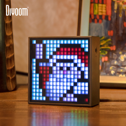 Divoom-altavoz portátil Timebox Evo con Bluetooth, reloj con alarma, pantalla LED programable para imagen de píxel, regalo único ► Foto 1/6