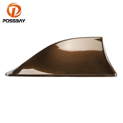 POSSBAY-antena Universal de tiburón, alerón con forma de aleta de tiburón, señal FM/AM, estilo aéreo de coche para BMW, Honda, Toyota, Hyundai, Ford ► Foto 1/6