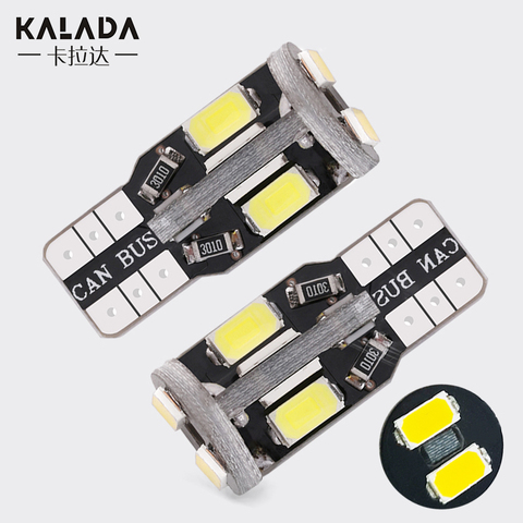 Luz Led para coche, lámpara de estilo de coche, color amarillo, blanco cálido, azul hielo, 12V, 360 grados, brillo Super brillante, Canbus T10 w5w 194, bombillas CC, 2 uds. ► Foto 1/6