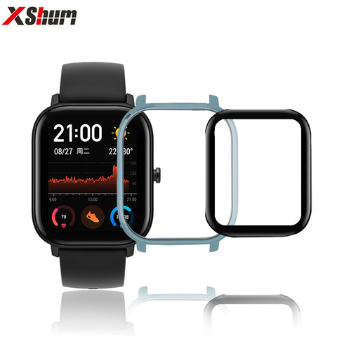 Funda protectora Amazfit GTS con película para Xiaomi accesorios de vidrio amazfit GTS protección de la pantalla ► Foto 1/6