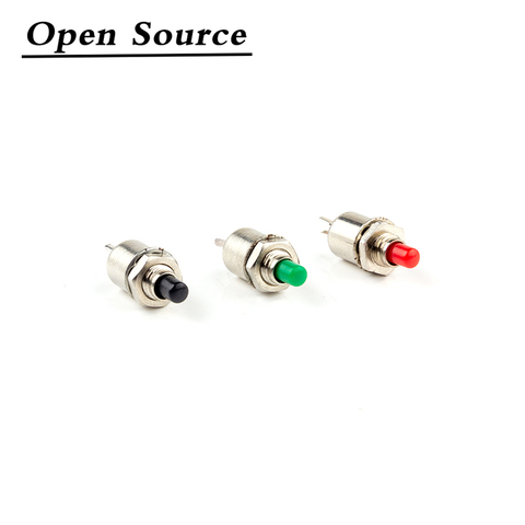 Interruptor de botón Micro autoreinicio/momentáneo, 10 Uds., 5mm, DS-402, 0.5A, rojo, verde y negro ► Foto 1/6