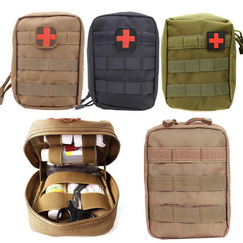 Kit médico de supervivencia al aire libre, bolsa de cintura táctica Molle del ejército, bolsillo militar, accesorios de acampada, paquetes de cintura de caza ► Foto 1/6