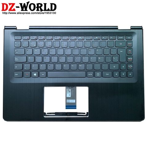 Cubierta superior con reposamanos para ordenador portátil, Cubierta superior con teclado español para Lenovo Ideapad Yoga 500-14IBD ISK IHW Flex 3-1470, 5CB0J34008 ► Foto 1/5