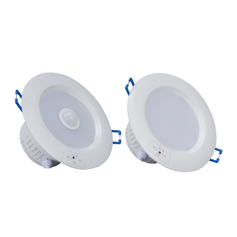 Luz de emergencia LED con Control de iluminación, luz LED de forma redonda para interior, 5W, 8W, 12W, luz descendente de emergencia ► Foto 1/6