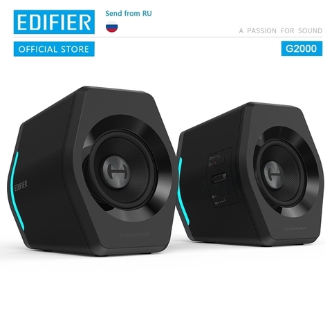 EDIFIER G2000 altavoz para juegos Bluetooth USB tarjeta de sonido AUX entrada 16W RMS salida de potencia 2,75 pulgadas Unidad de rango completo ► Foto 1/6