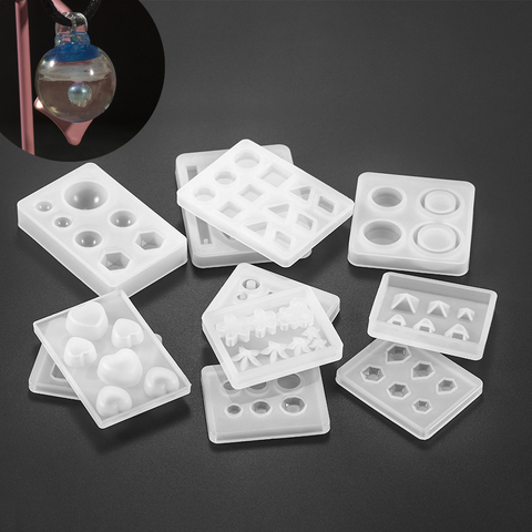 Moldes de resina epoxi con forma de corazón y estrellas, 1 Uds., moldes de fundición de silicona de estilo mixto, accesorios para joyería DIY ► Foto 1/6