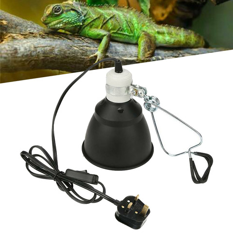 Lámpara de calor de cerámica para reptiles, de calor lámpara de luz UVA/UVB E27 de 300W, soporte para cúpula, criadora de tortuga, enchufe para Reino Unido/EE. UU./AU/UE ► Foto 1/6