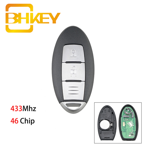 BHKEY-llave de coche inteligente, 433Mhz, Chip 46, para Nissan Micra K13 / Juke F15 / Note E12 / Leaf ► Foto 1/6