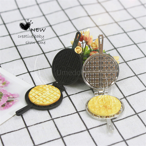 Mini casa de muñecas en miniatura, molde para Waffles, sartén para hornear, juego de comida, cocina, accesorios de juguete, 1/12 escala, 1 Uds. ► Foto 1/6