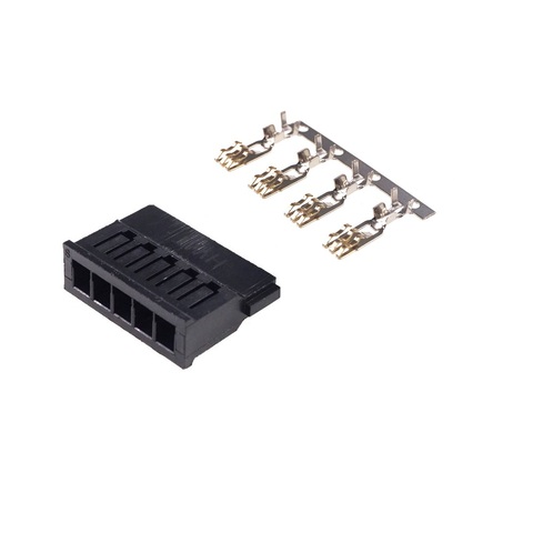 Lote de conectores de potencia de puerto Serial SATA, Conector de carcasa de tipo corto + Terminal de engarce, Placa dorada para disco duro SATA, ordenador, 100 Uds. ► Foto 1/5