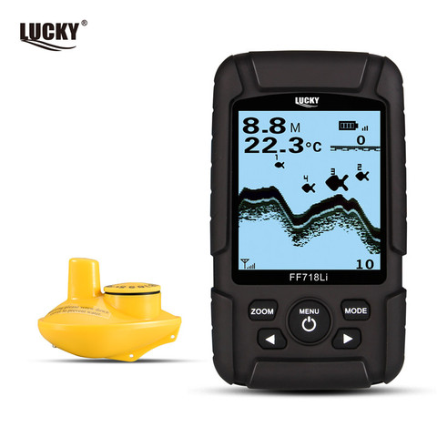 Monitor localizador de peces Lucky FF718Li-W, Sónar inalámbrico, Sonar de profundidad, a prueba de agua ► Foto 1/6