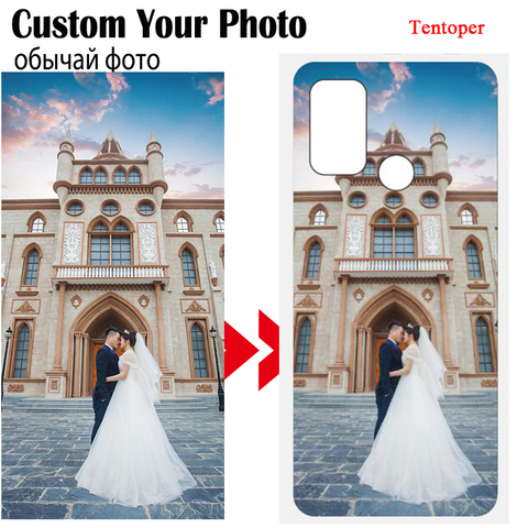 Personalizado Foto imagen teléfono caso para OPPO A53 2022 A72 A9 A5 Reno 4 5 Imprimir Nombre foto de logotipo para Realme 7 Pro 6 5 X2 XT X50 ► Foto 1/6