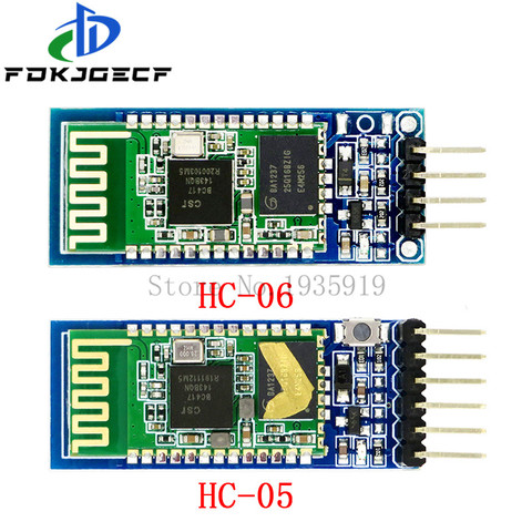 HC-05-HC-06 maestro-esclavo de 6 pines/4 pines anti-reverso, módulo de paso serial Bluetooth integrado, serial inalámbrico para arduino ► Foto 1/5