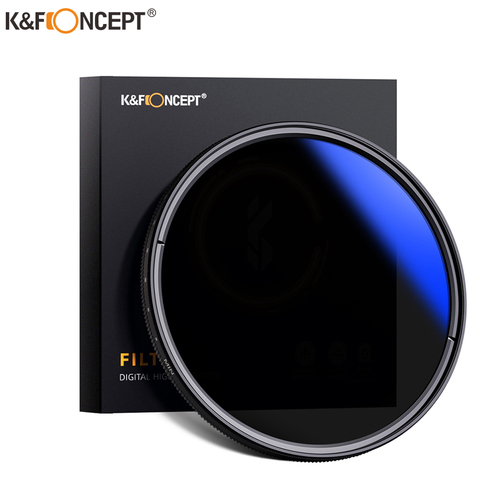 K & F CONCEPT 37-82mm ND2 a ND400 Filtro de lente ND Fader densidad neutra ajustable Variable 49mm 52mm 58mm 62mm 67mm 77mm ► Foto 1/6