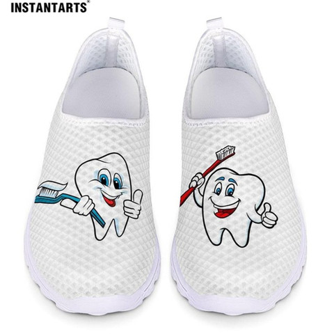 INSTANTARTS-zapatillas de deporte con diseño de dibujos animados para mujer, mocasines ligeros e informales, para la playa, para verano ► Foto 1/6